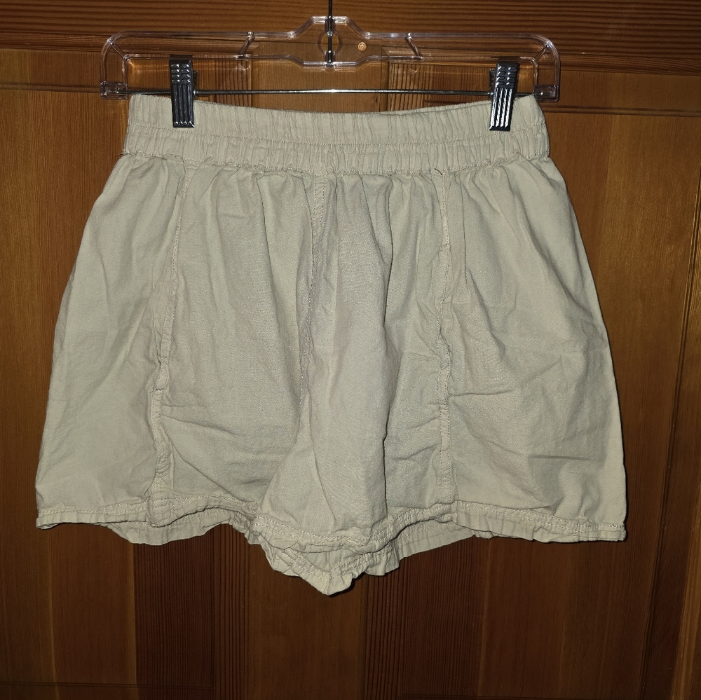 Free People Cotton Flutter Shorts Tan Size XS